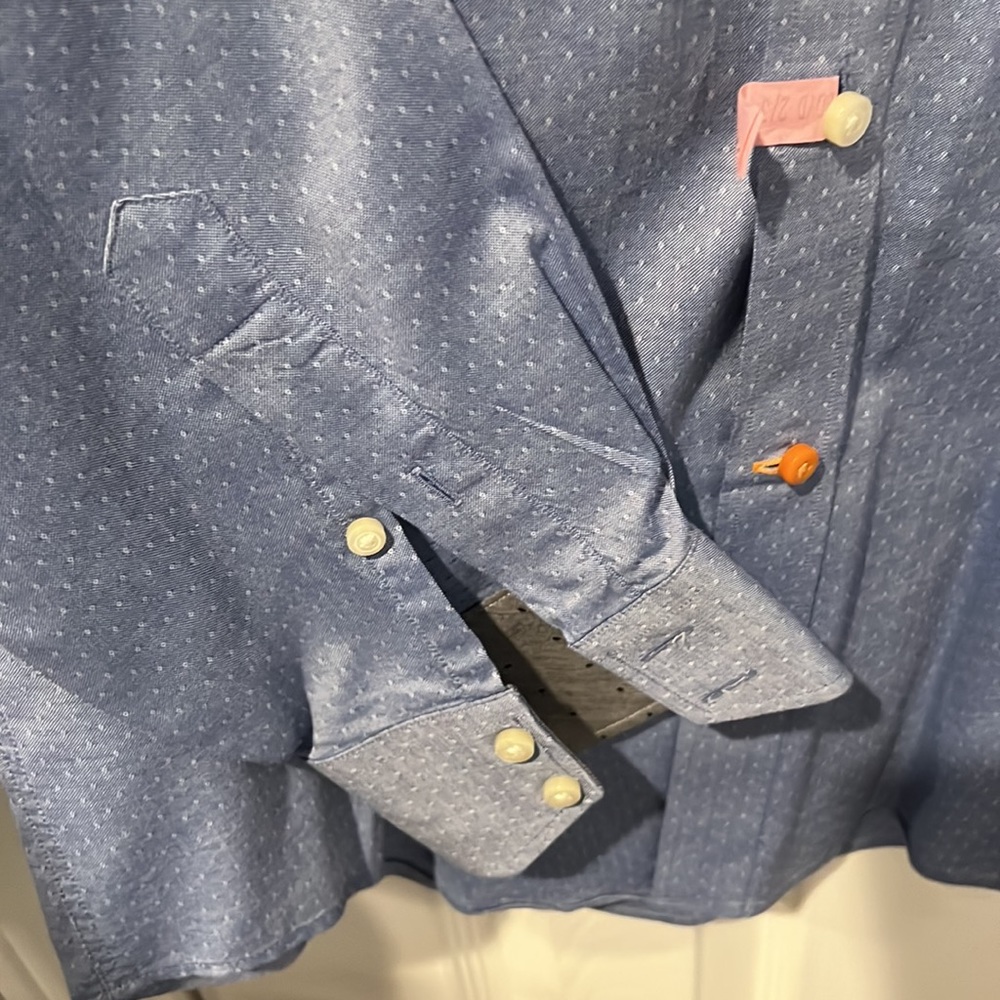 Neiman Marcus Mens Long Sleeves Shirt #350 - Picture 6 of 9